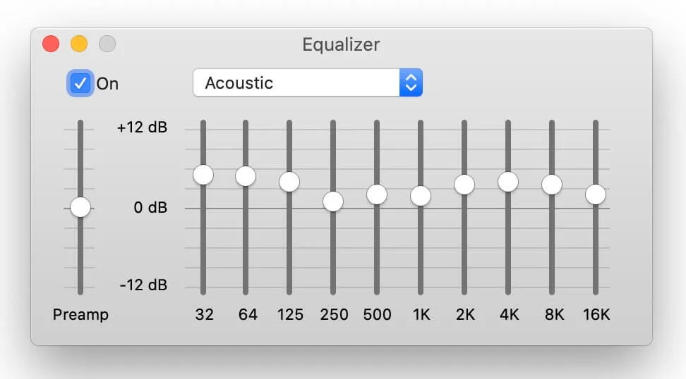 best equalizer settings - acoustic