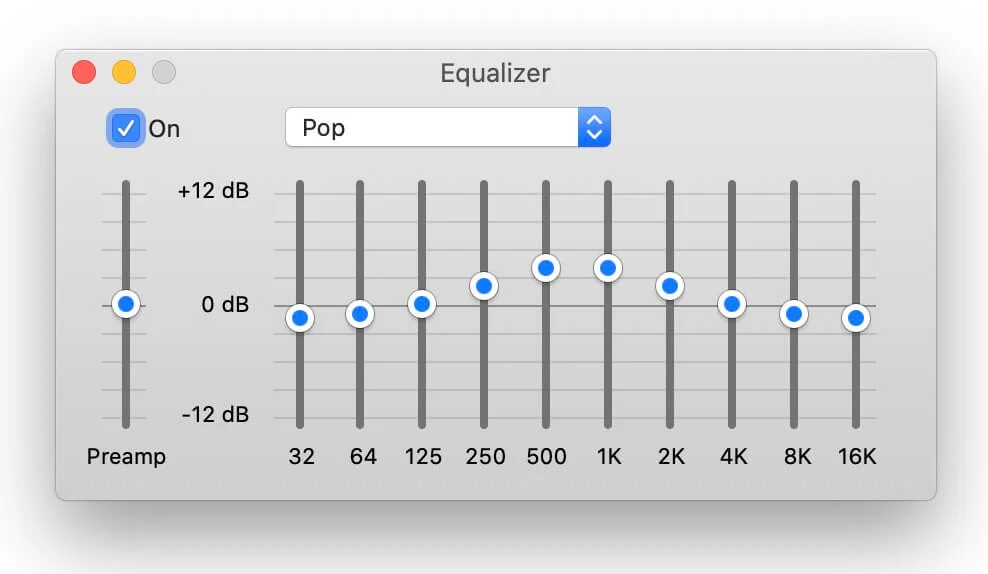 best equalizer settings - pop