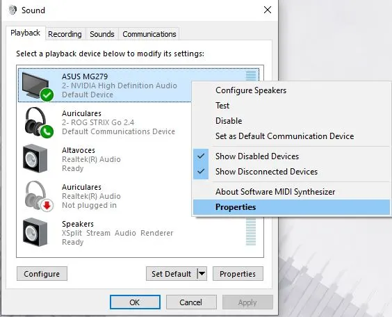 How to adjust Bass on Windows 10 - properties