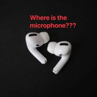 where is the microphone on AirPods