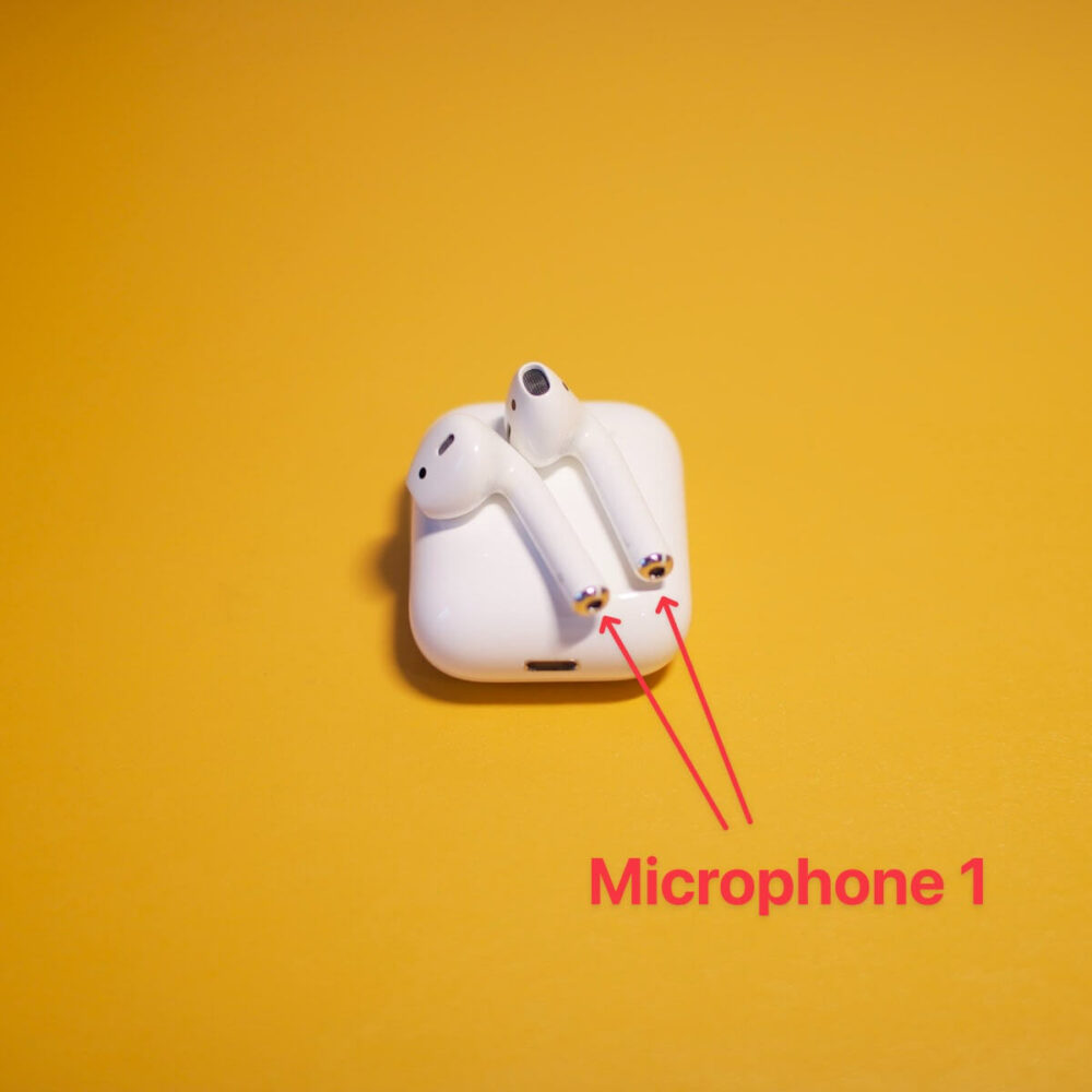 where is the microphone on AirPods 3rd gen