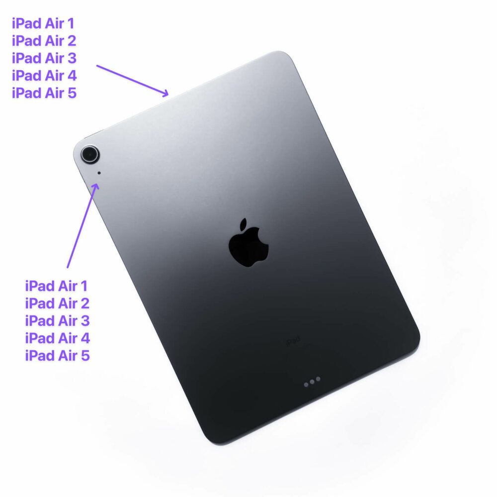 where is the microphone on an ipad air