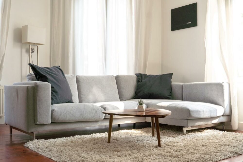 how to reduce echo in a room - add cushy furniture