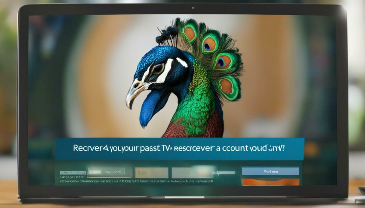 Peacock TV Account Recovery