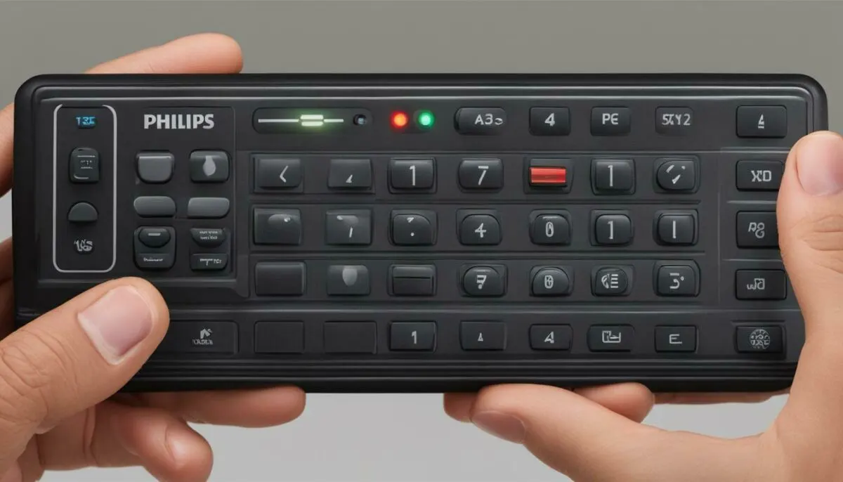 Philips Remote Control Instructions