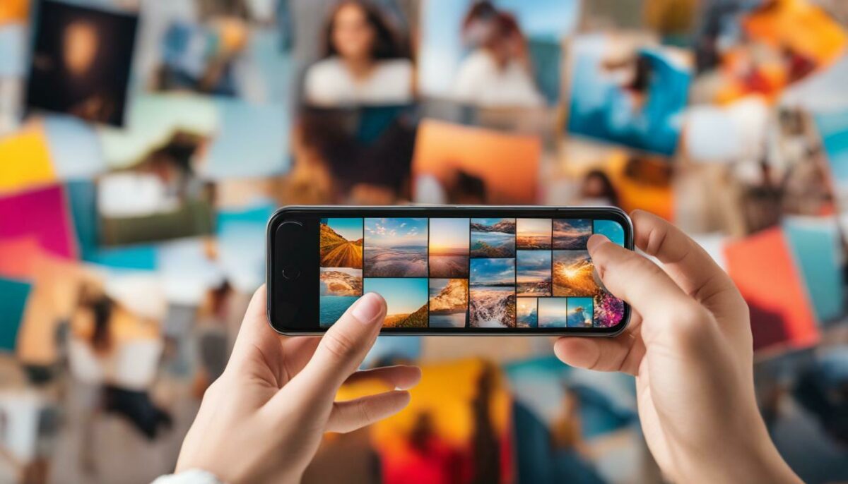 how to make a photo grid on iPhone