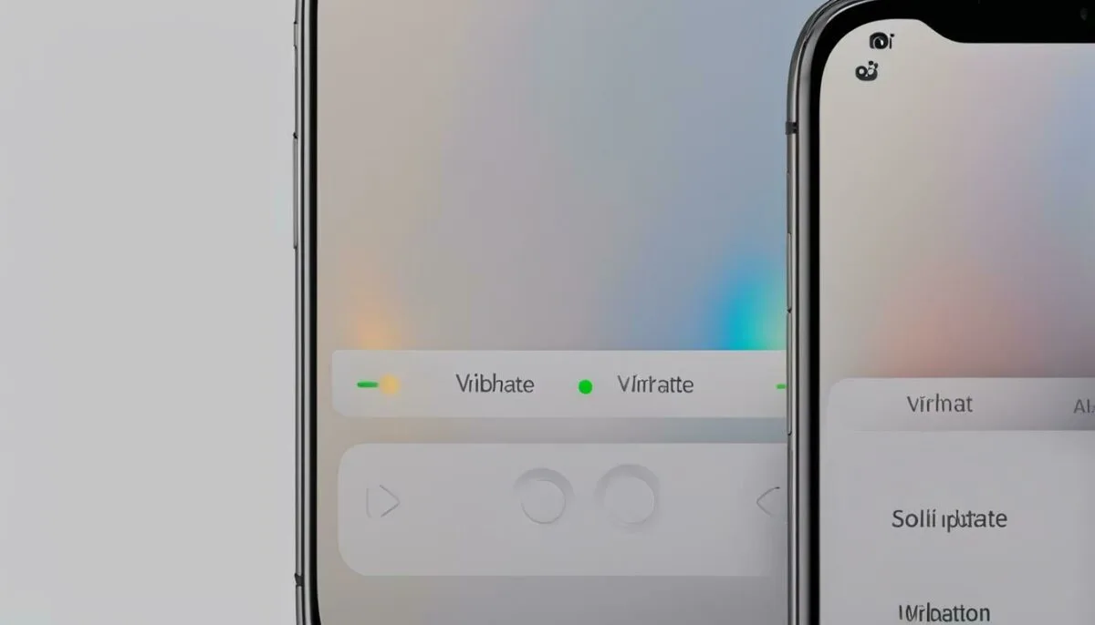 turn off vibrate mode on iPhone