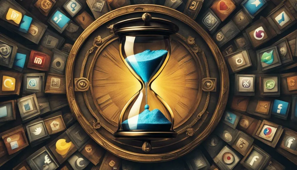 what does the hourglass mean on social media