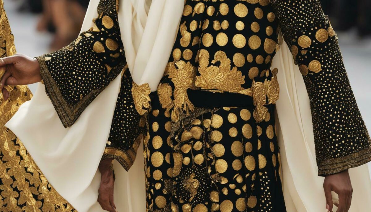 black dots on the king's robe