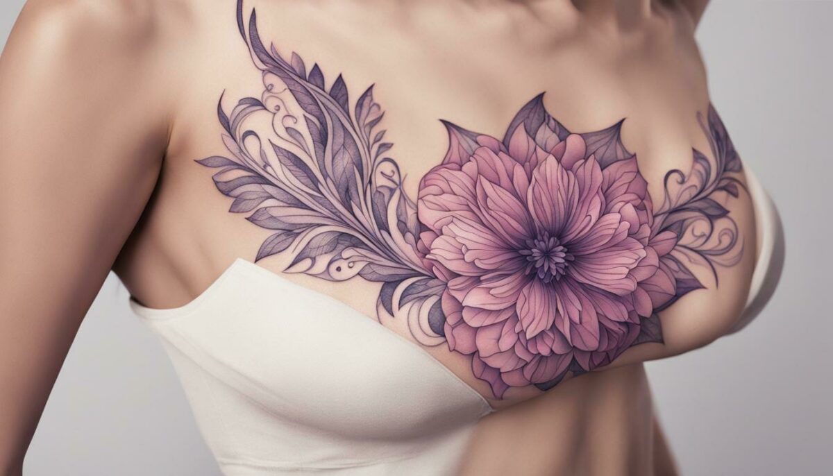 flower pattern tattoo