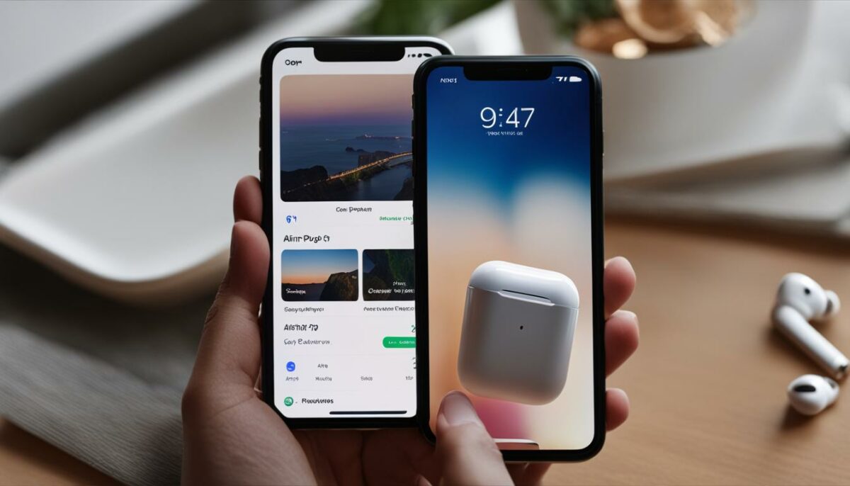Pairing AirPods with Find My iPhone