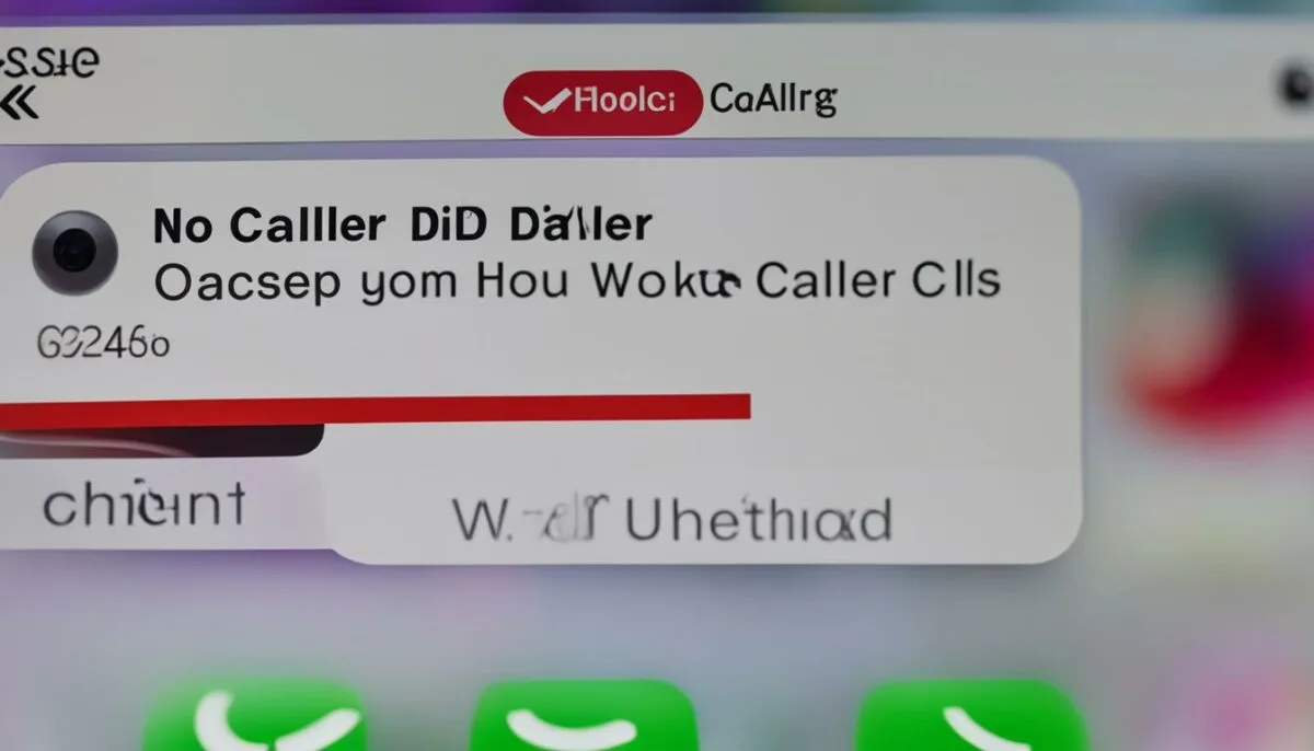 Unknown Caller on iPhone