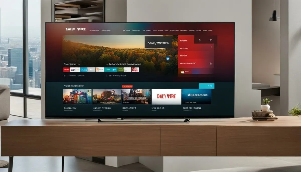 daily wire on smart tv using a built-in browser
