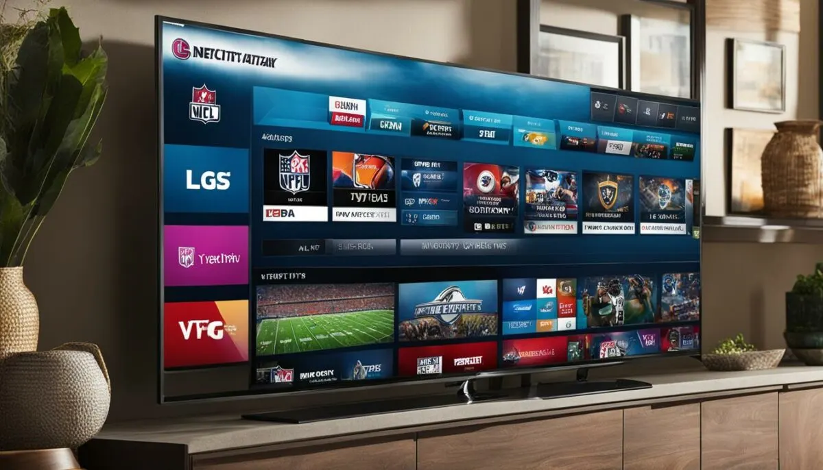 how to get nfl sunday ticket on lg smart tv