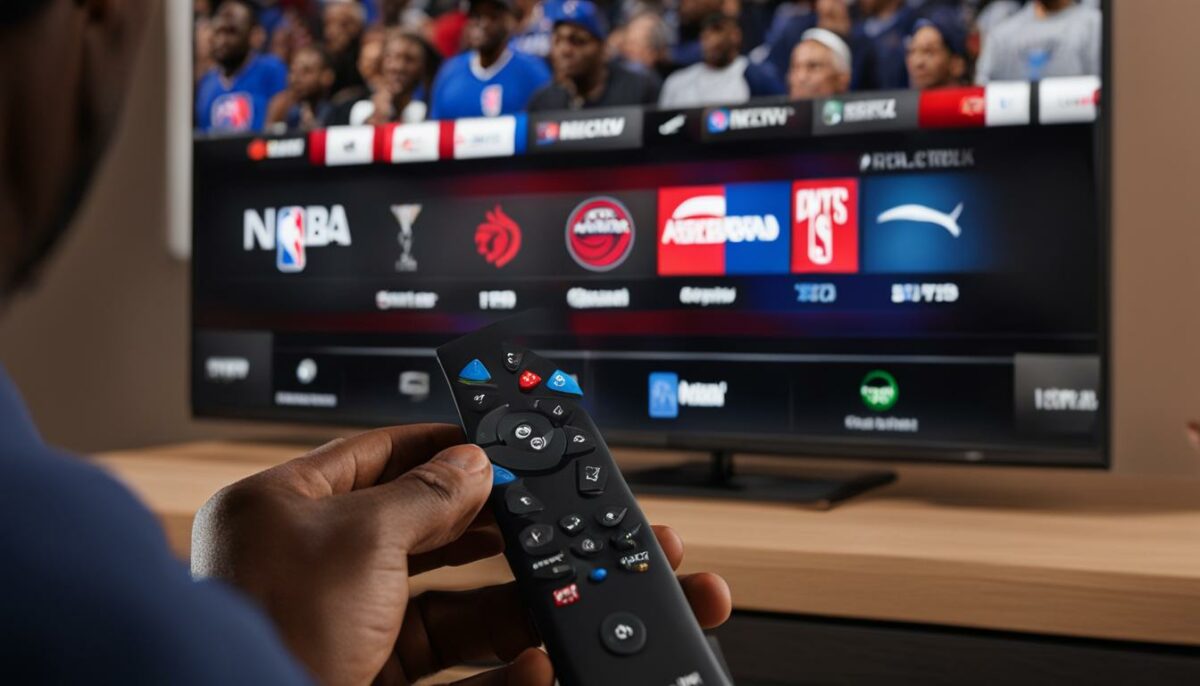 launch NBA app on smart TV
