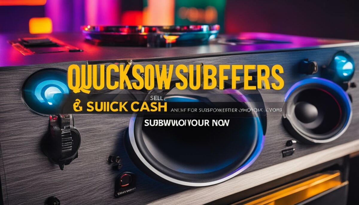 sell subwoofers quickly