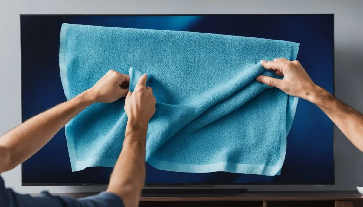 cleaning smart tv screen