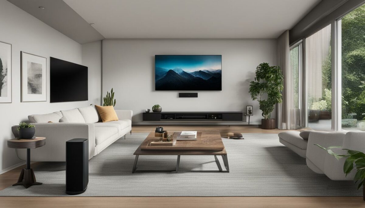 ideal subwoofer placement with soundbar