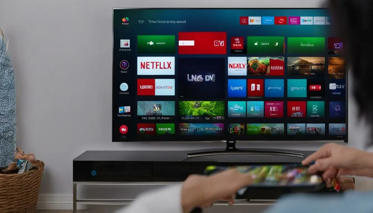 rearranging apps on LG smart tv
