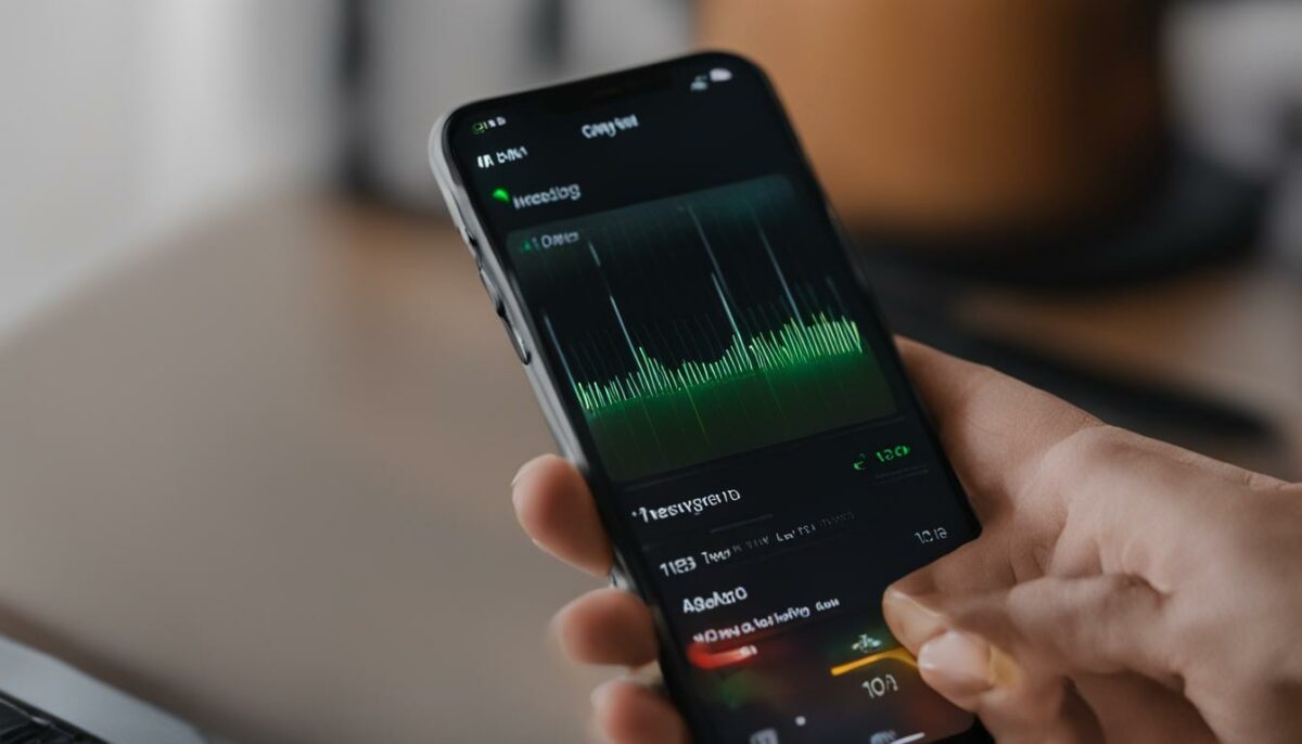recording audio messages on iPhone