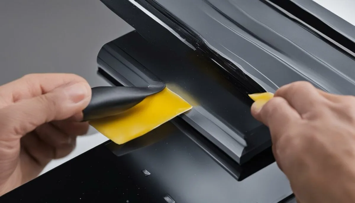 removing wax from screen