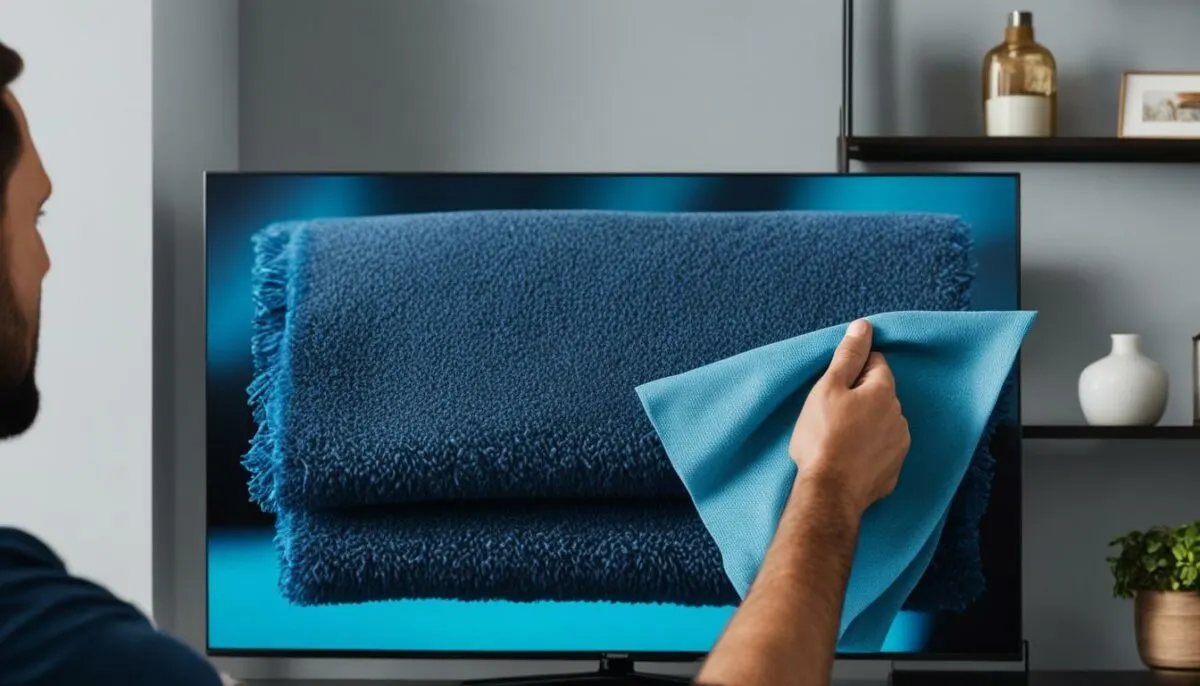 tips to clean smart tv screen