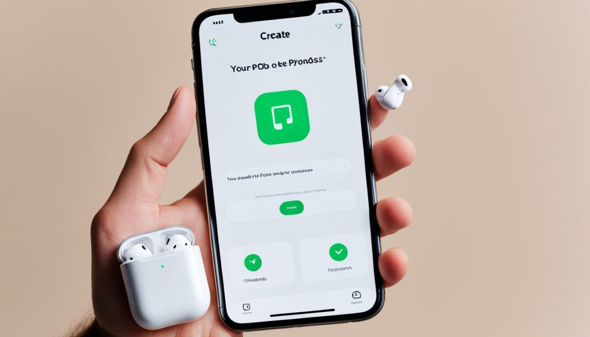 Pairing AirPods with device
