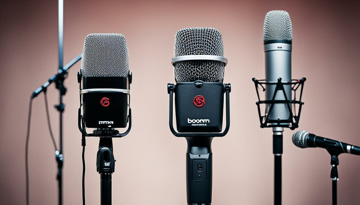 boom mic vs shotgun mic for recording audio